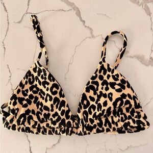 Montce Leopard Texture Paula Bikini Top - Large